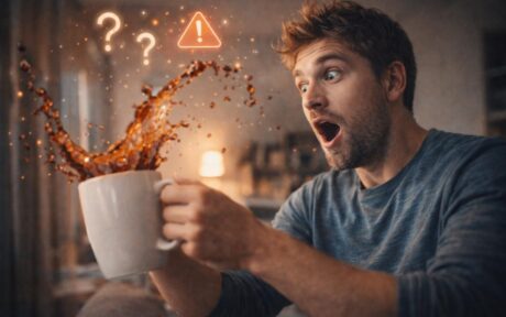 person reacting to unexpected moment