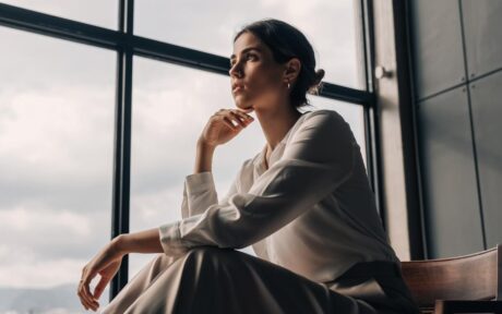 person reflecting on negative memories